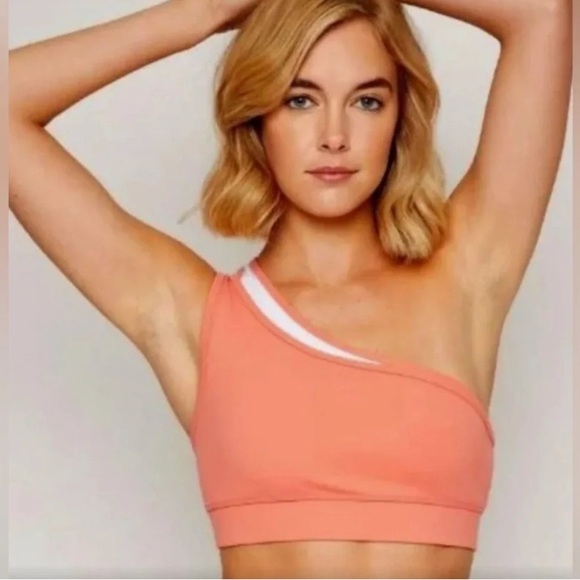 FOURLAPS Other - FOURLAPS SOLO BRA IN BLUSH/WHITE Women’s Size Medium